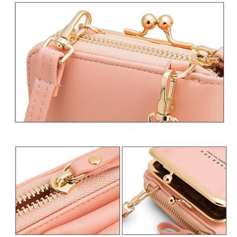 Women Phone Bag Solid Crossbody Bag