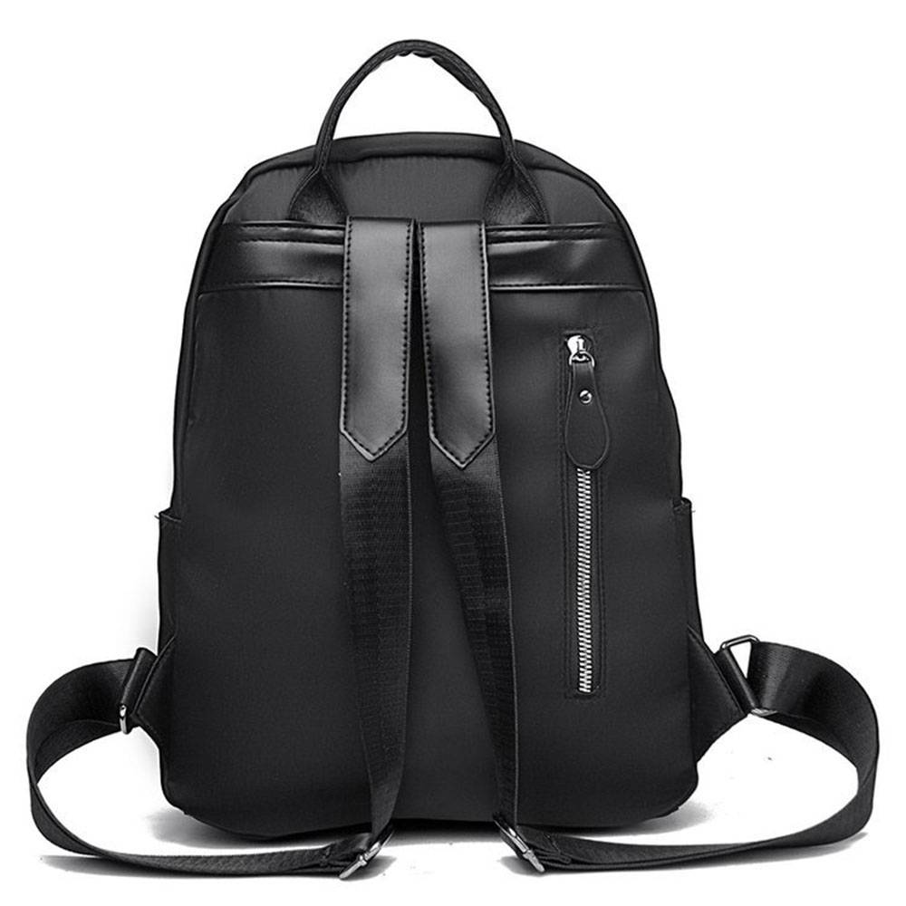 Plain Oxford Belt-Decorated Backpacks